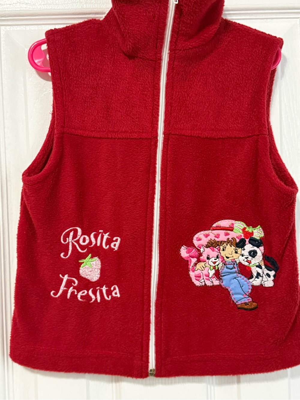 Vintage Rosita Fresita / Strawberry Shortcake Fleece Vest – Size 3